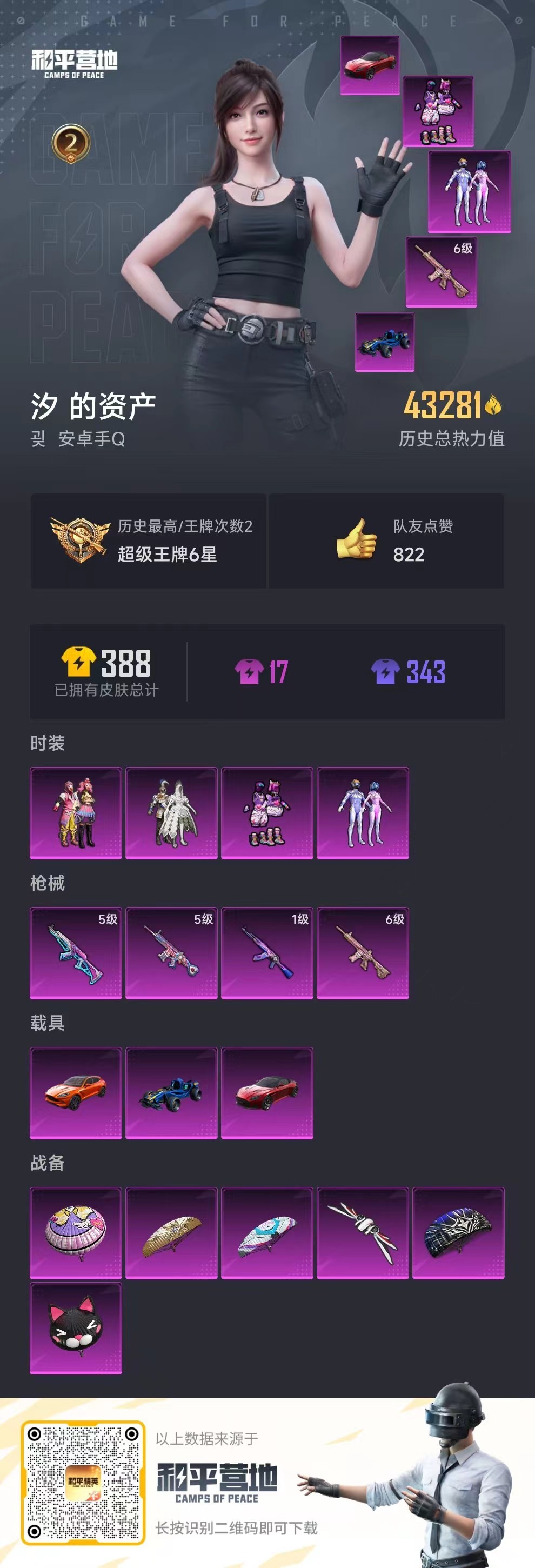 HPSJ3169786和平精英账号详情图7 HPSJ3169786和平精英账号详情图7