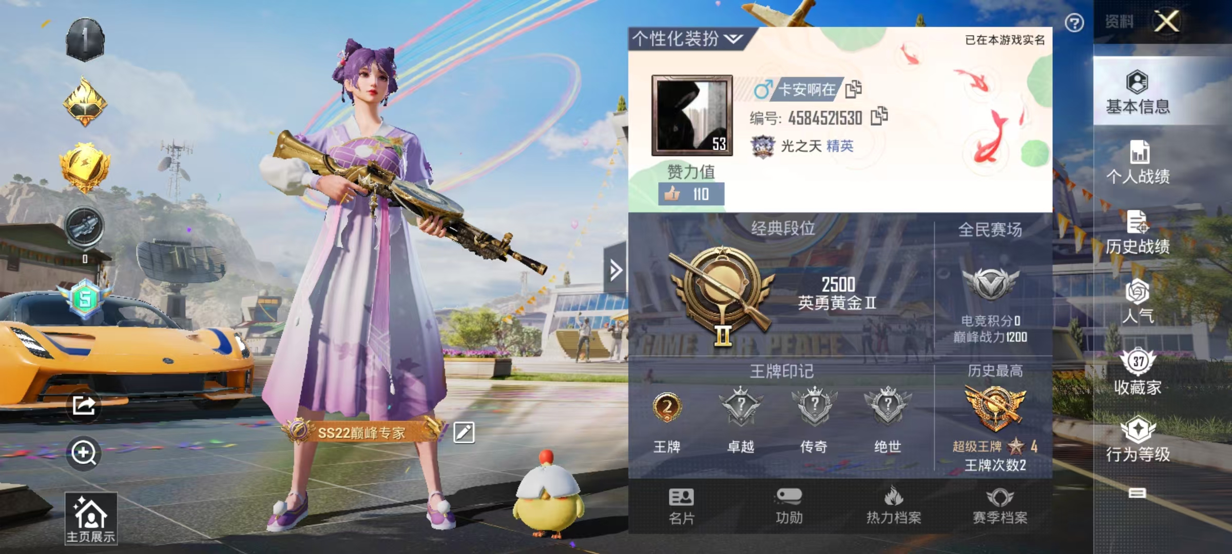 HPSJ3168921和平精英账号详情图7