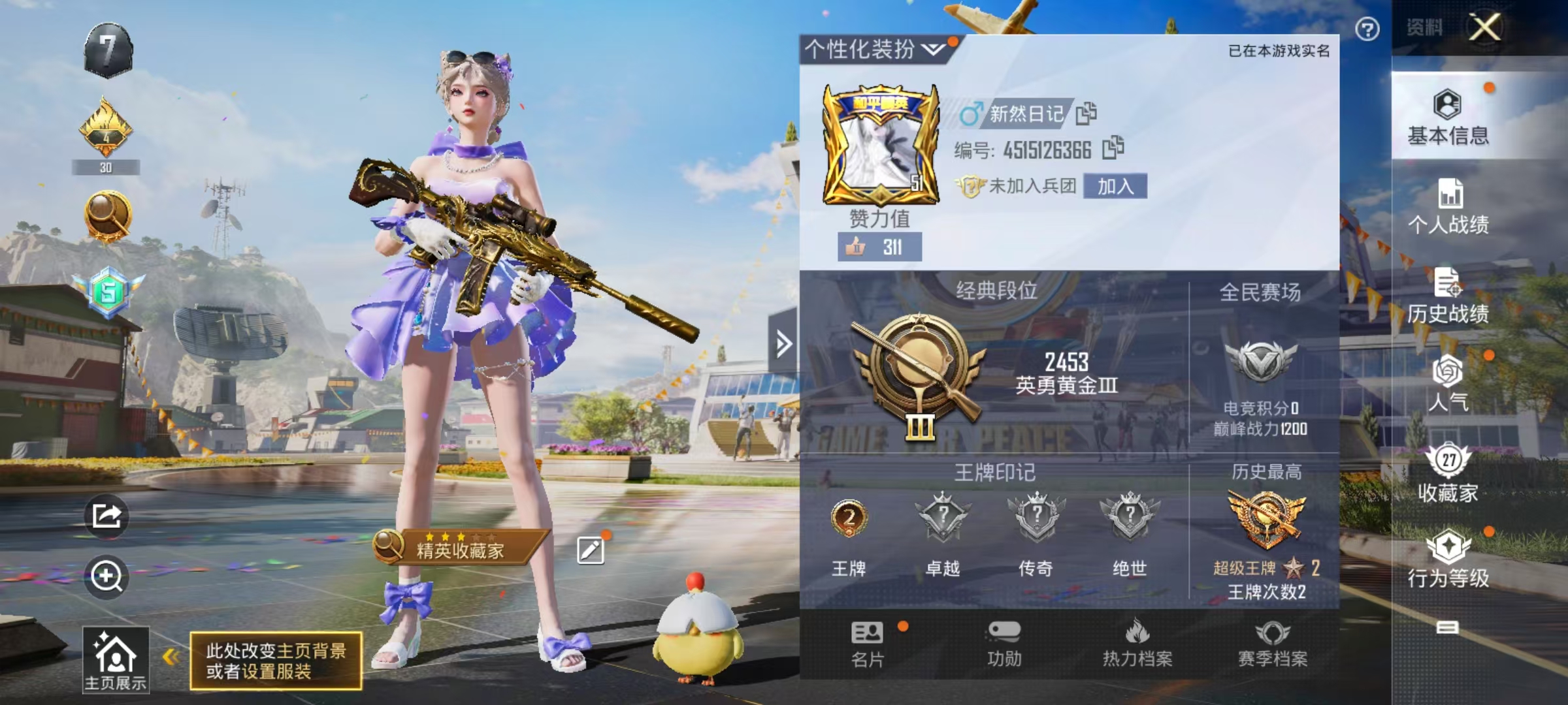 HPKG3174415和平精英账号详情图8