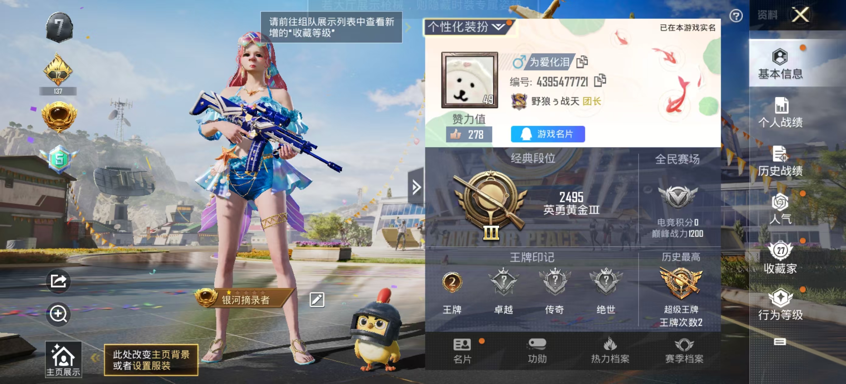 HPSJ3173902和平精英账号详情图6