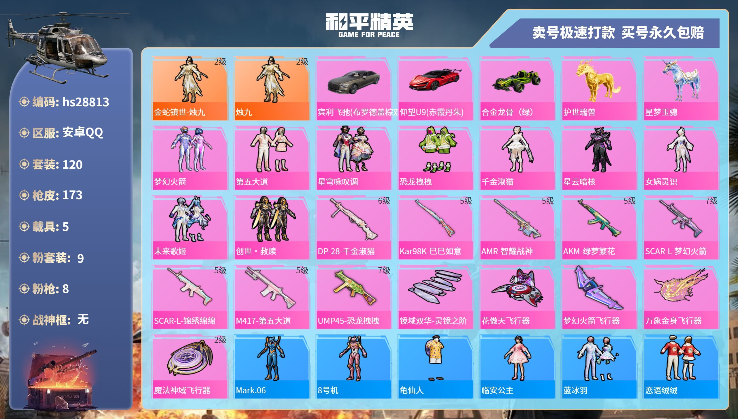 HPKG3195389和平精英账号详情图3 HPKG3195389和平精英账号详情图3