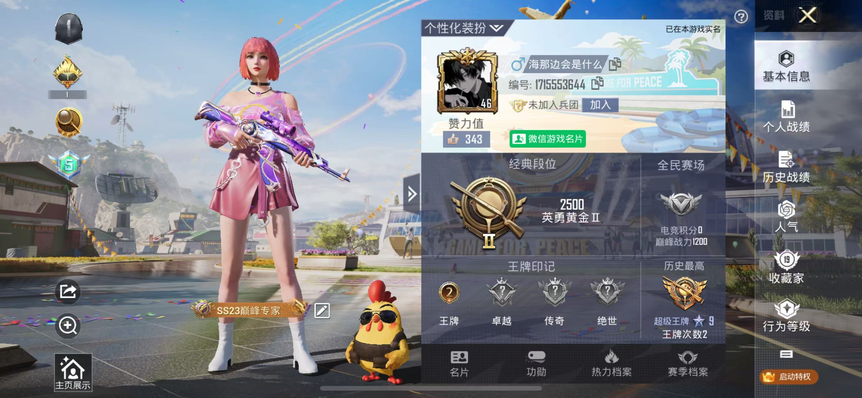HPKG3178238和平精英账号详情图4