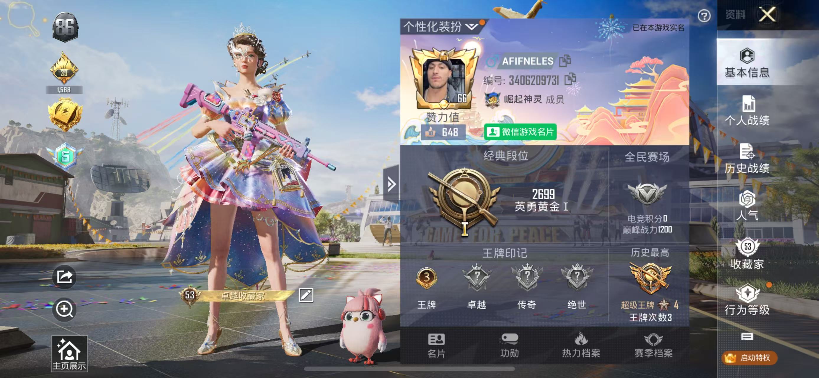 HPSJ3177899和平精英账号详情图9