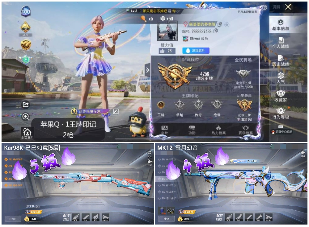 HPSJ3177769和平精英账号详情图4