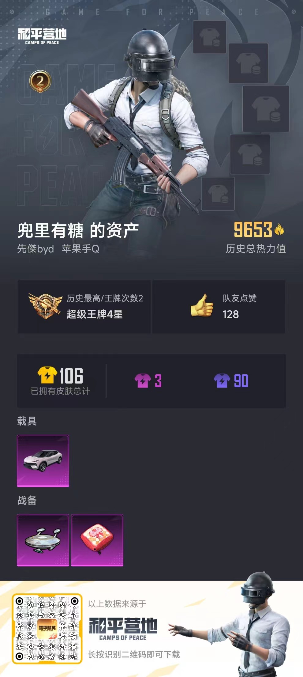 HPKG3178258和平精英账号详情图6