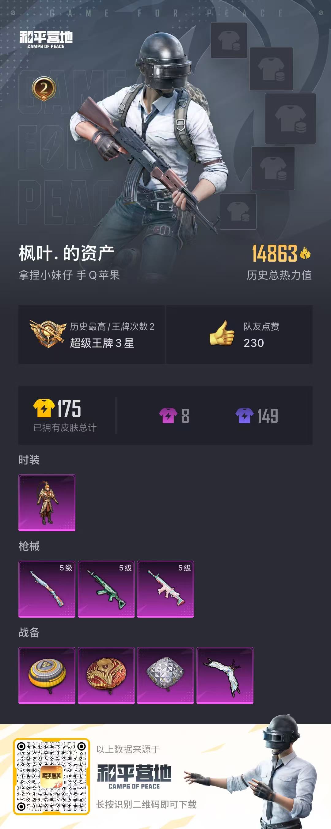 HPKG3178272和平精英账号详情图6