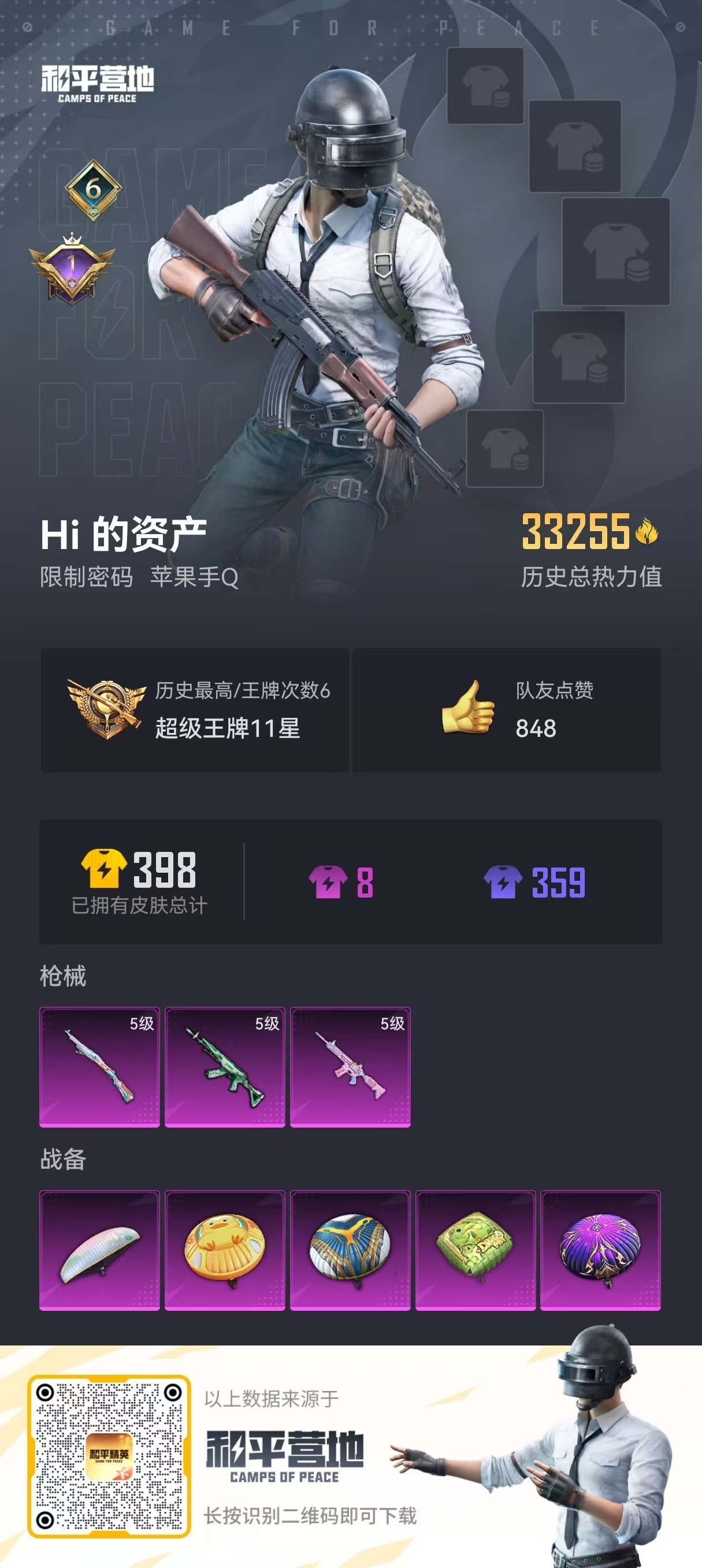 HPSJ3182052和平精英账号详情图6 HPSJ3182052和平精英账号详情图6