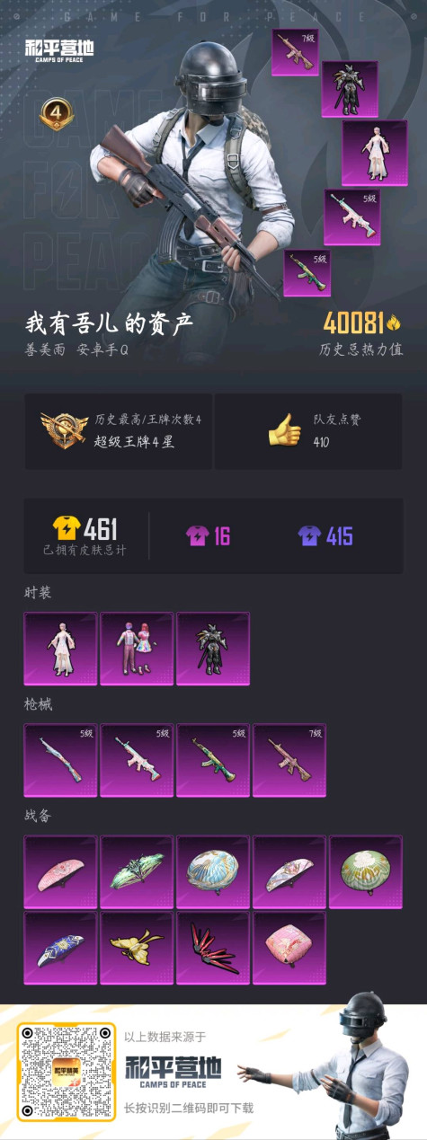 HPSJ3181363和平精英账号详情图8 HPSJ3181363和平精英账号详情图8