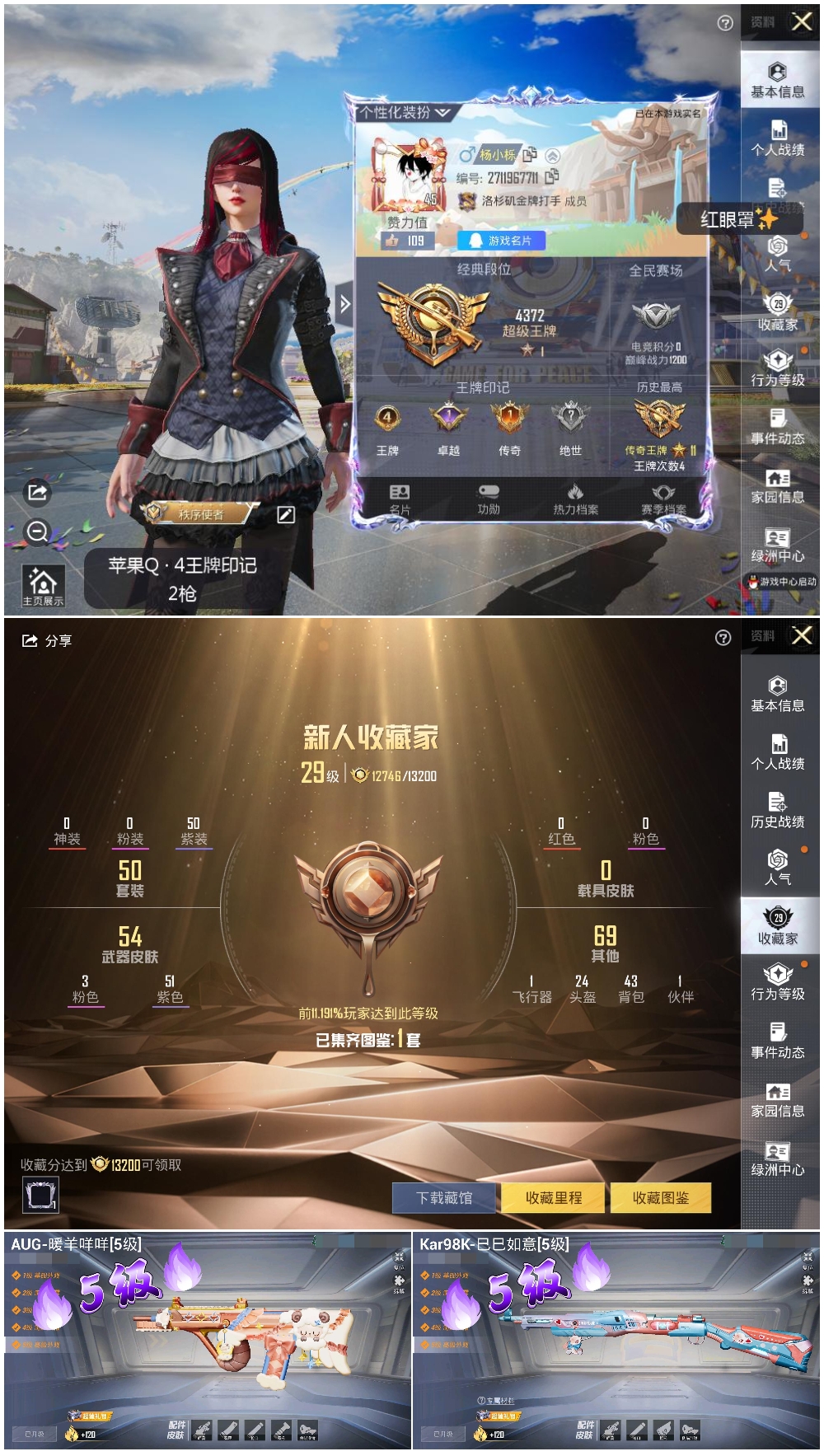 HPSJ3180353和平精英账号详情图5
