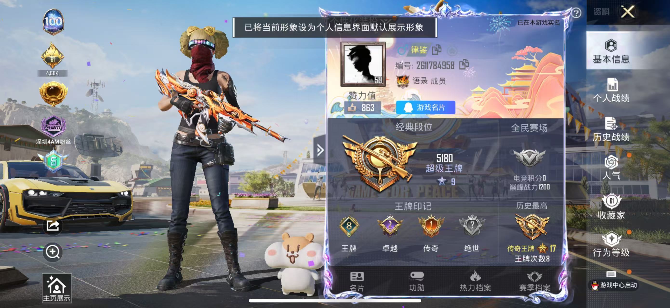 HPKG3198995和平精英账号详情图8 HPKG3198995和平精英账号详情图8