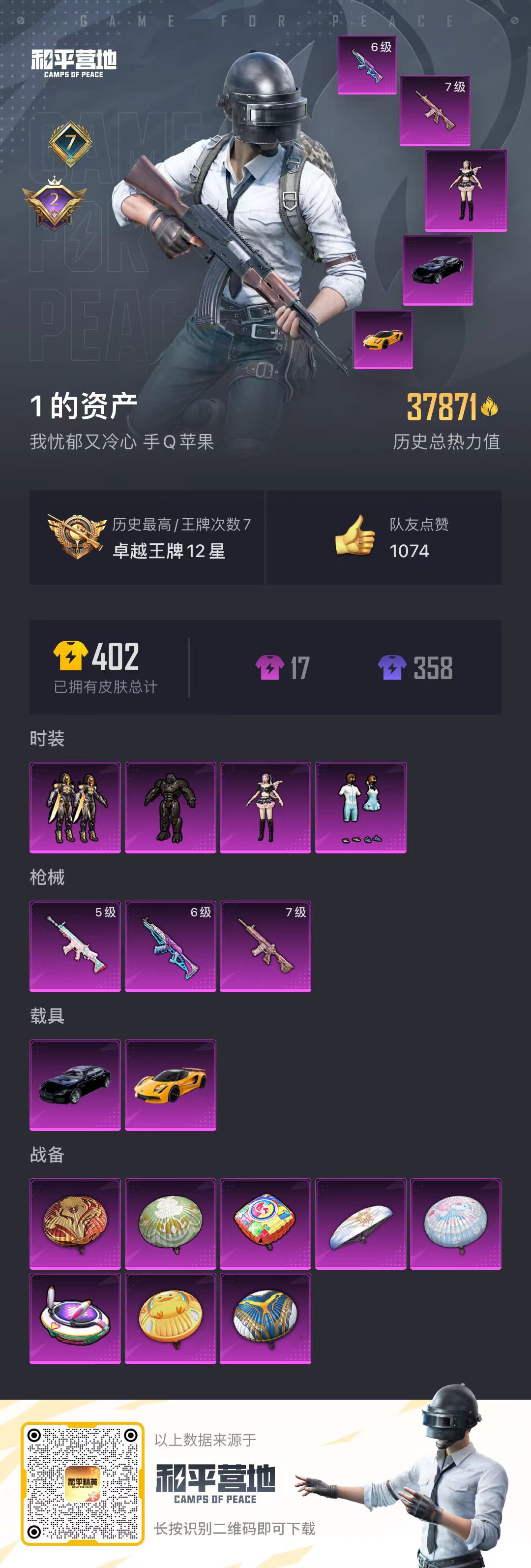HPSJ3183748和平精英账号详情图3 HPSJ3183748和平精英账号详情图3