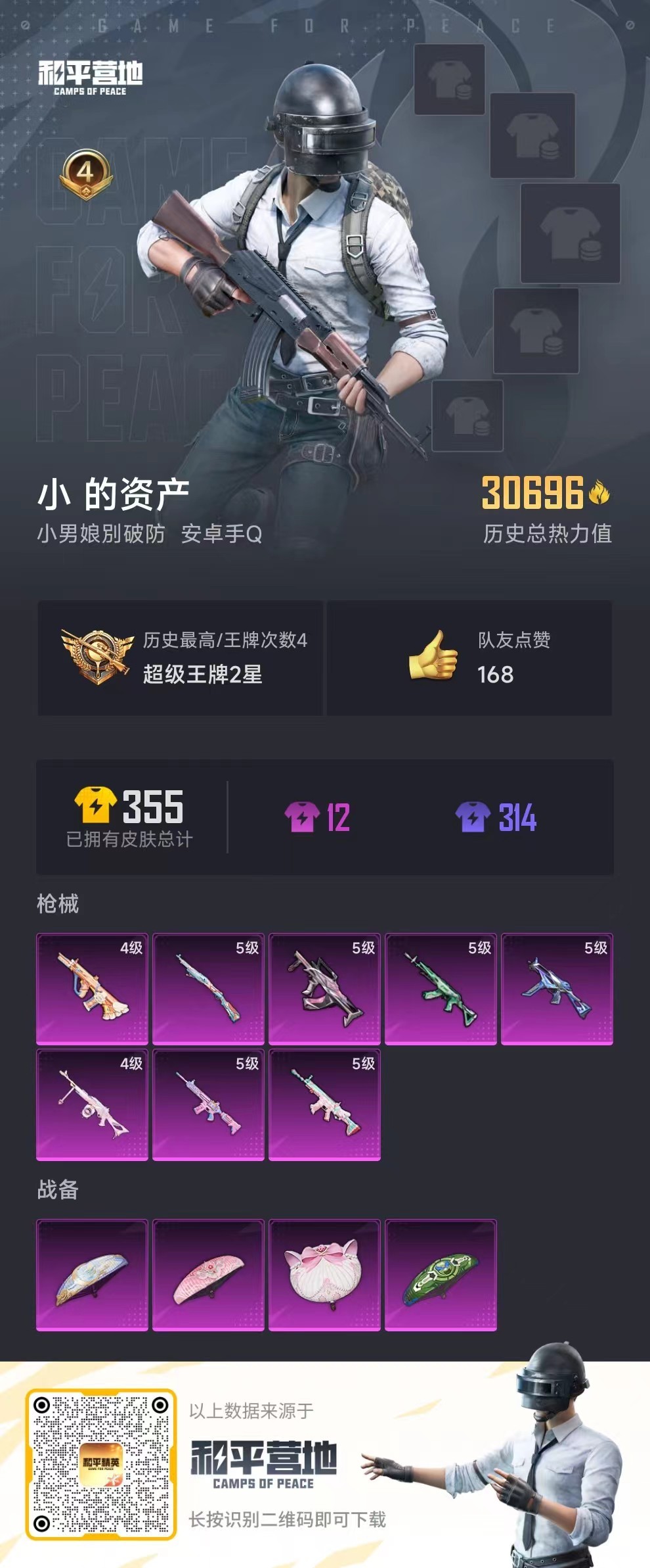 HPSJ3183743和平精英账号详情图3 HPSJ3183743和平精英账号详情图3