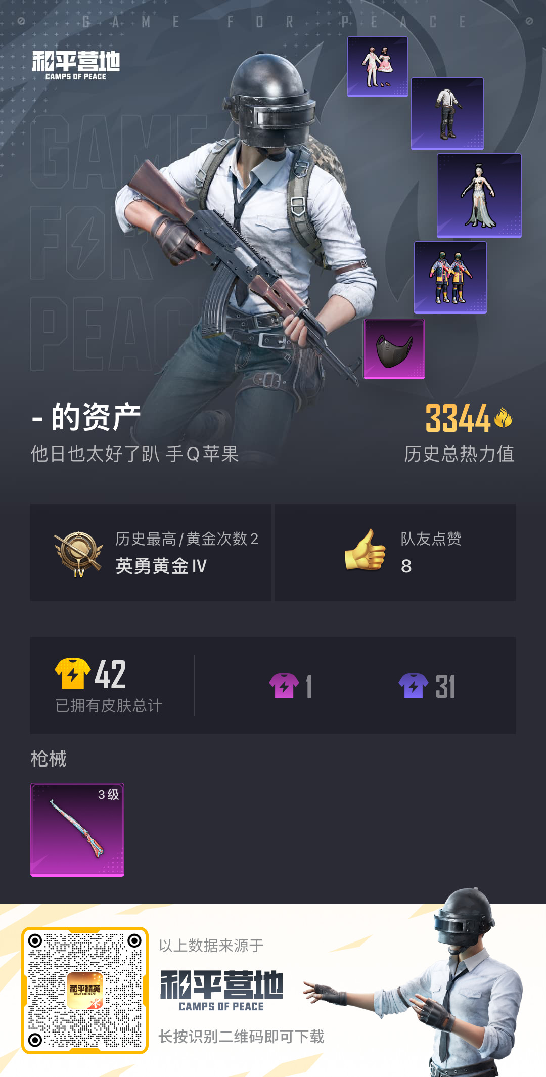 HPSJ3186985和平精英账号详情图5 HPSJ3186985和平精英账号详情图5