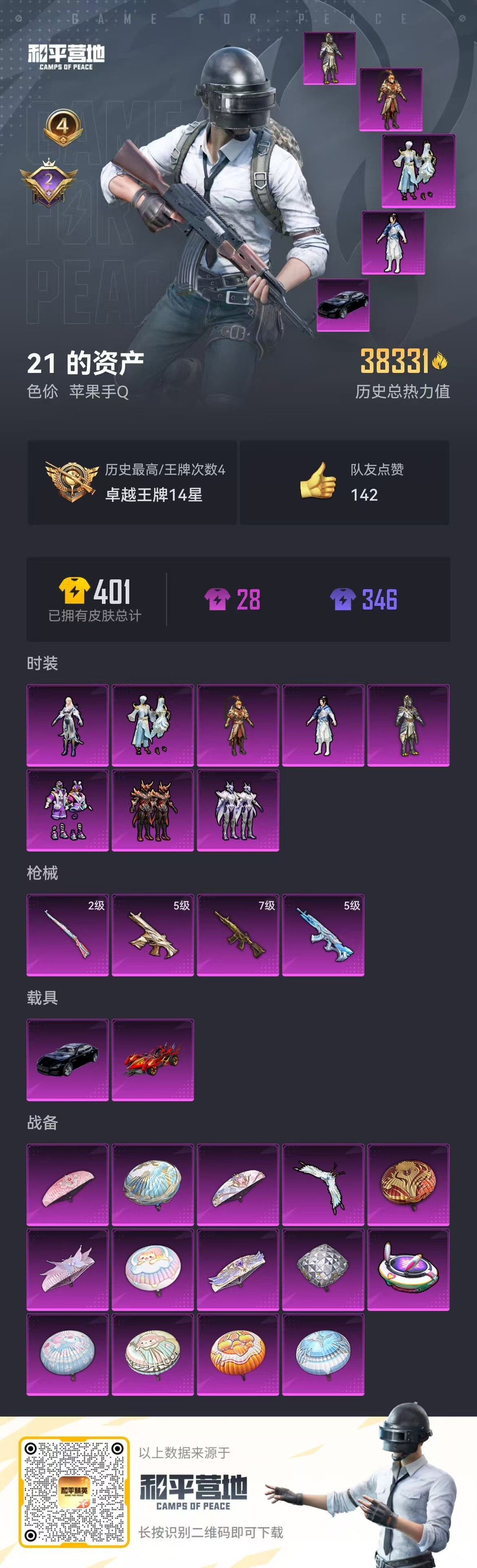 HPSJ3193458和平精英账号详情图6 HPSJ3193458和平精英账号详情图6