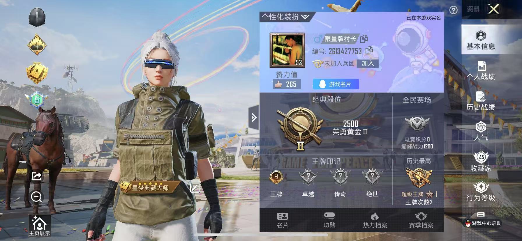 HPKG3193517和平精英账号详情图8 HPKG3193517和平精英账号详情图8