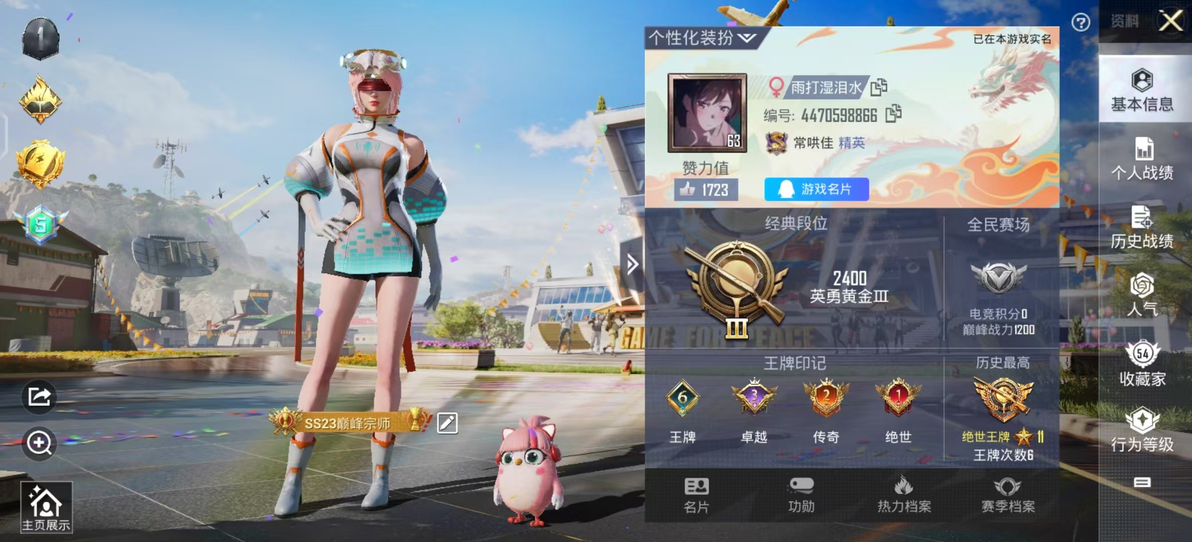 HPSJ3193860和平精英账号详情图3 HPSJ3193860和平精英账号详情图3