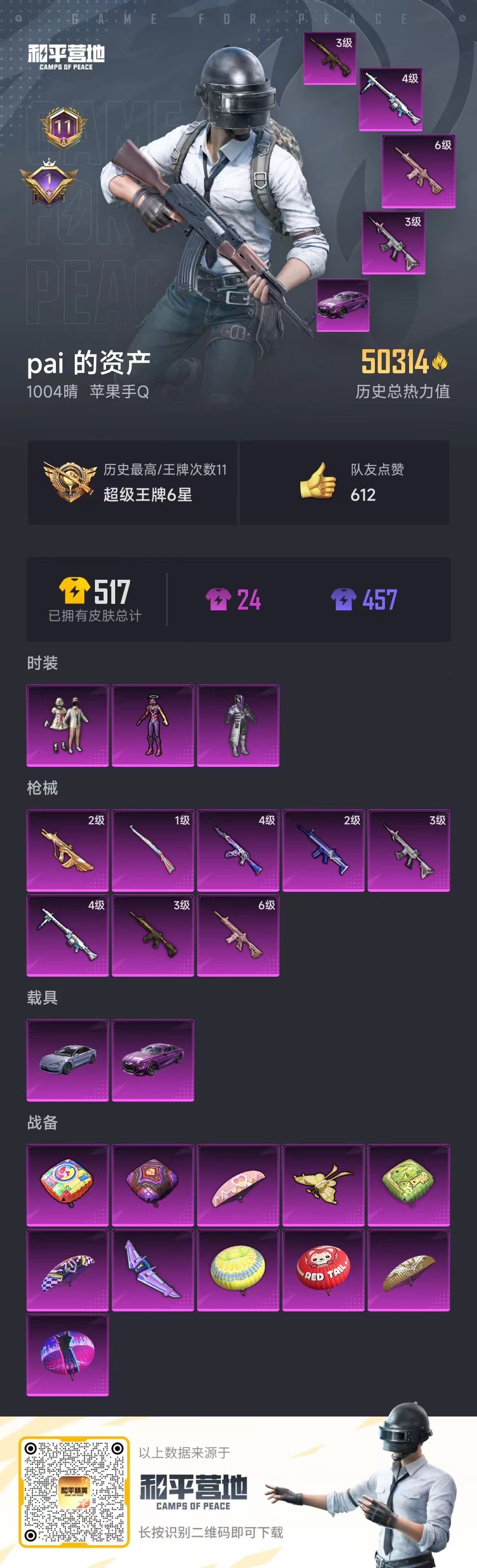 HPSJ3192339和平精英账号详情图7 HPSJ3192339和平精英账号详情图7