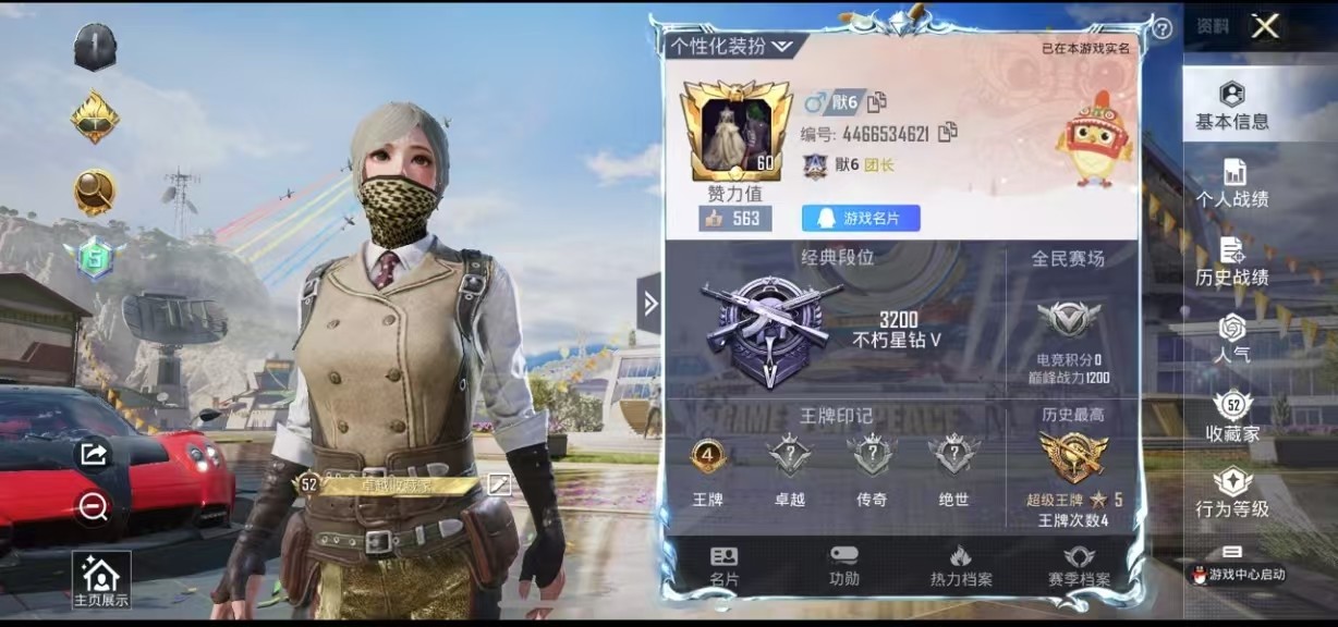 HPSJ3193909和平精英账号详情图3 HPSJ3193909和平精英账号详情图3
