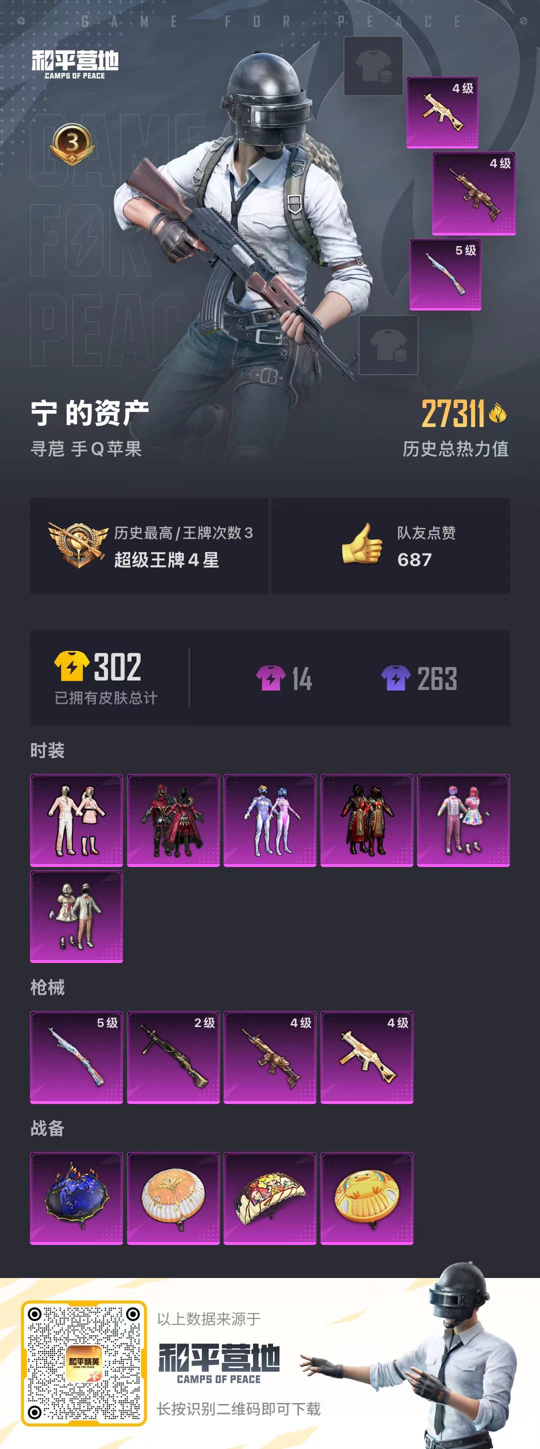 HPSJ3263086和平精英账号详情图3 HPSJ3263086和平精英账号详情图3