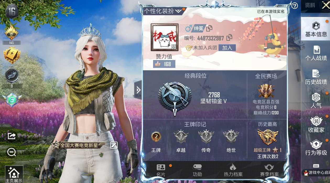 HPKG3263225和平精英账号详情图3