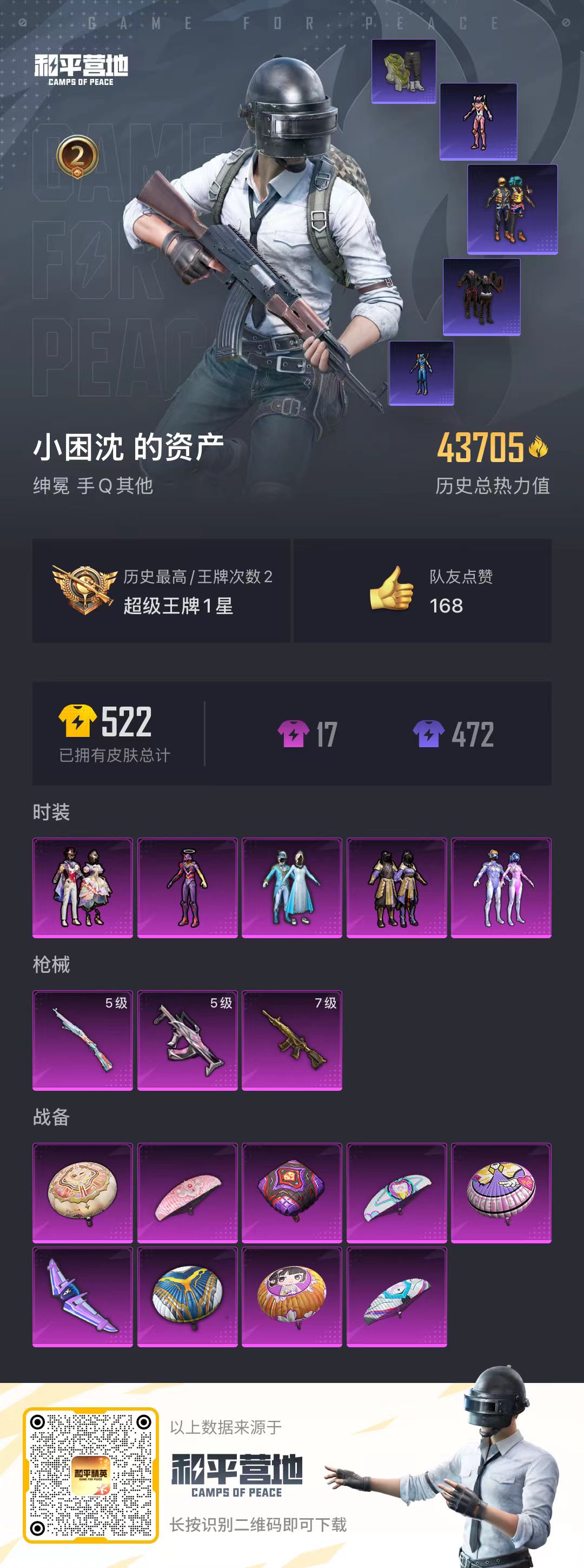HPKG3263225和平精英账号详情图13