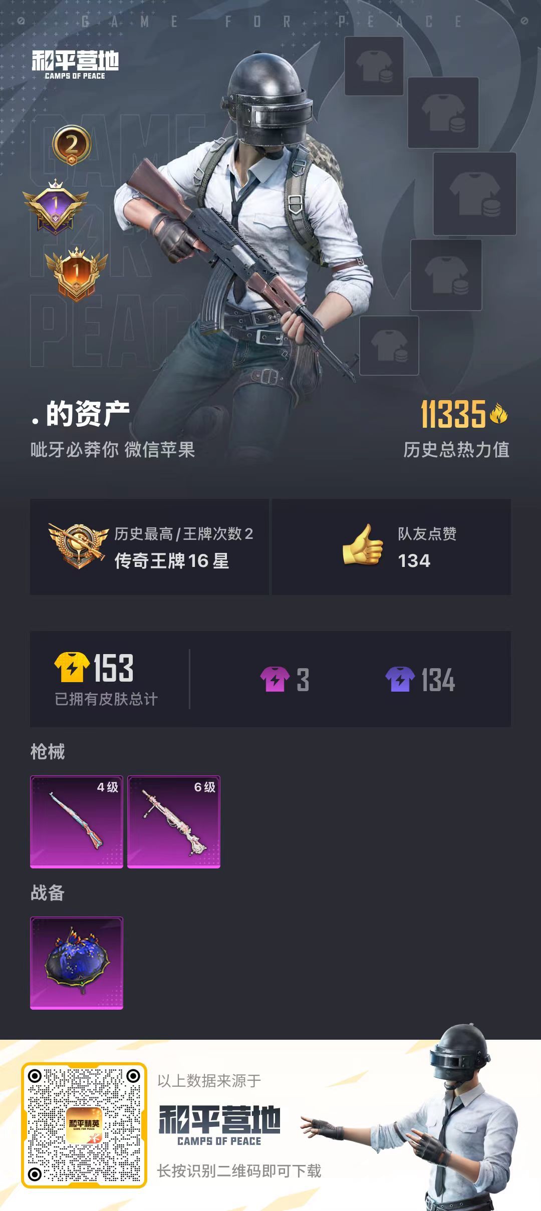 HPSJ3265858和平精英账号详情图4 HPSJ3265858和平精英账号详情图4