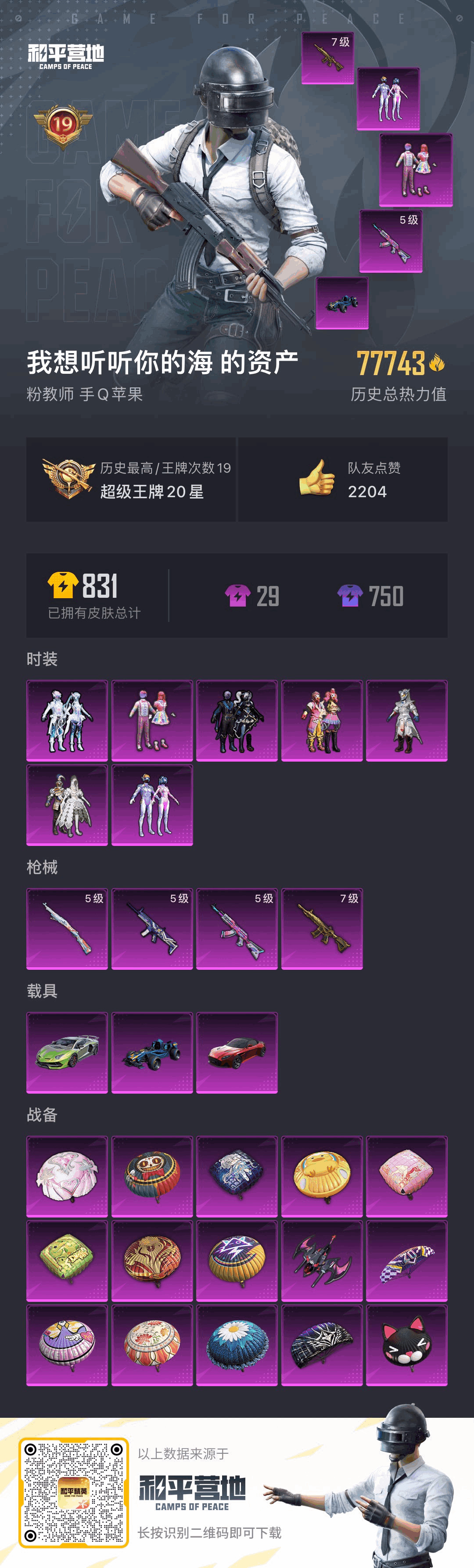 HPSJ3266264和平精英账号详情图4 HPSJ3266264和平精英账号详情图4
