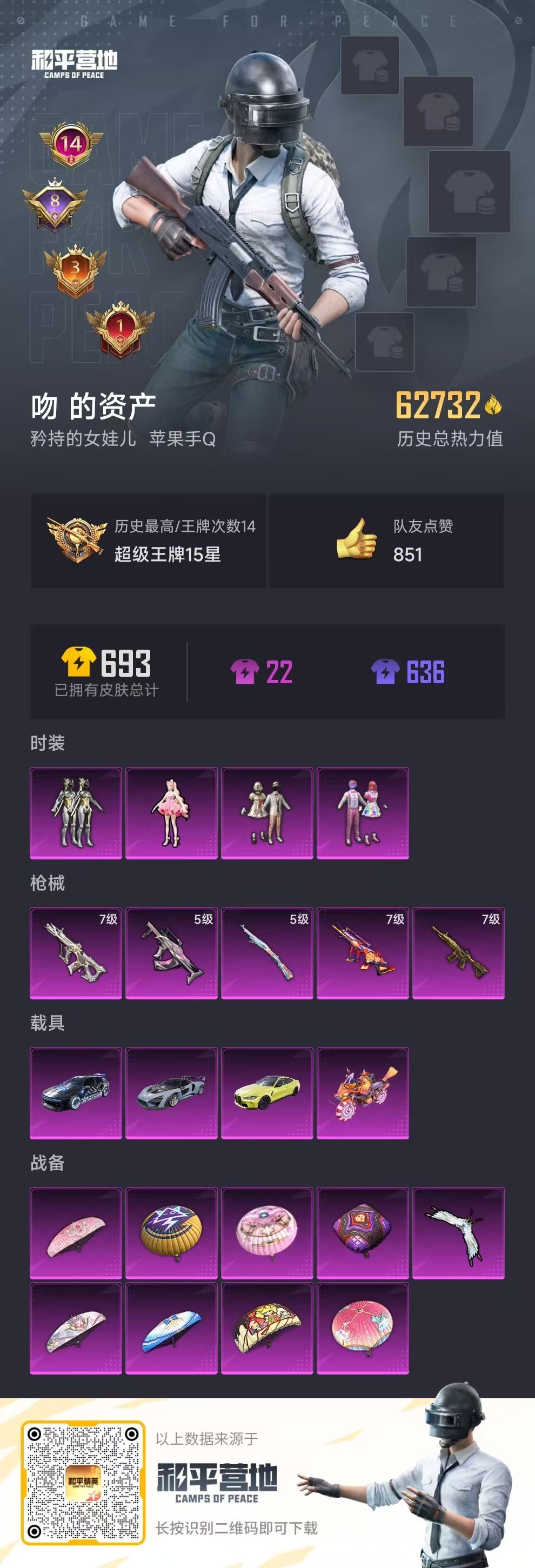 HPSJ3266315和平精英账号详情图4 HPSJ3266315和平精英账号详情图4