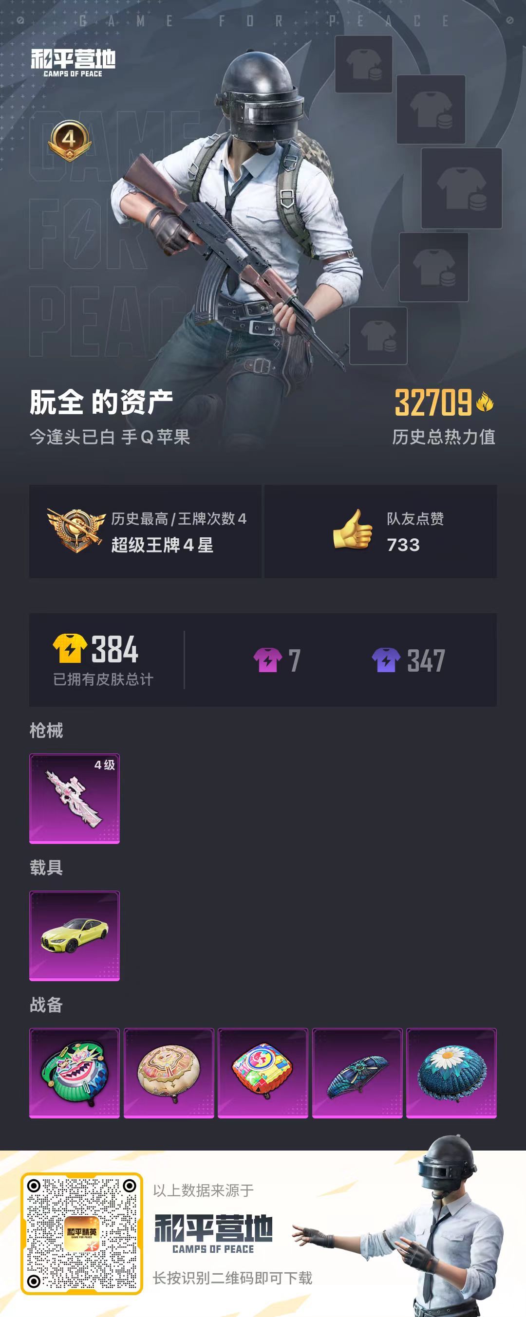 HPSJ3266729和平精英账号详情图3 HPSJ3266729和平精英账号详情图3