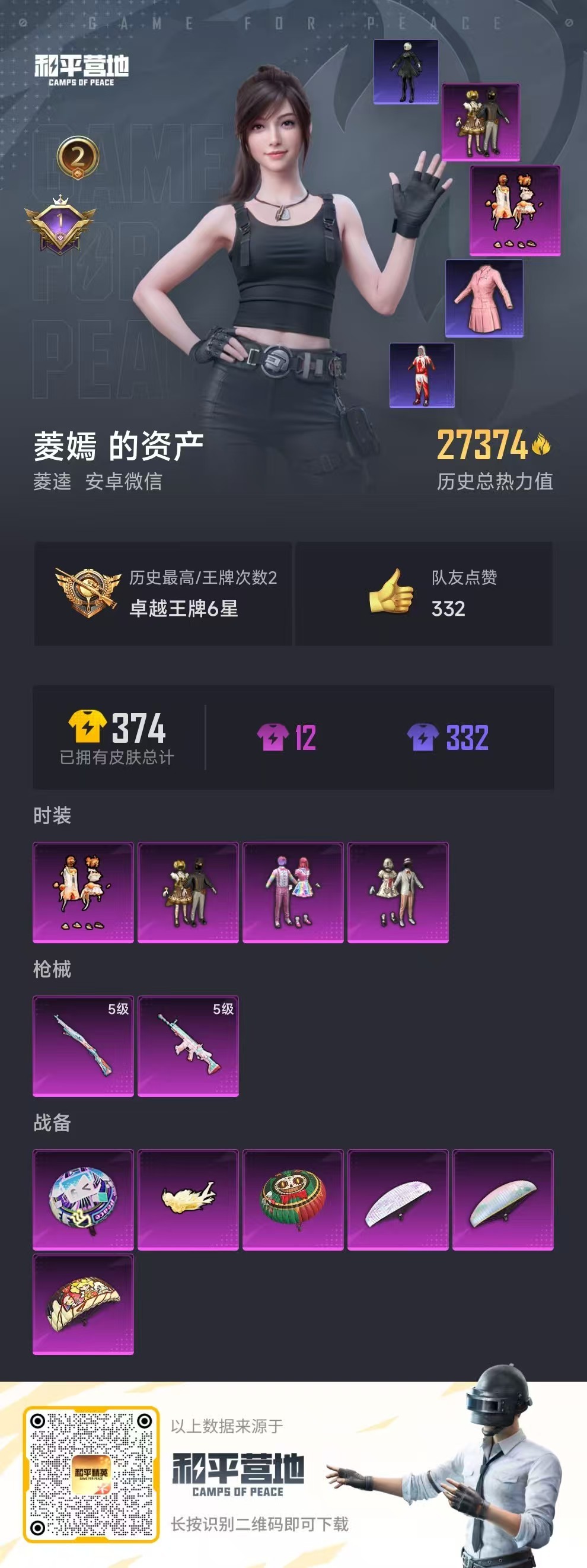 HPSJ3267263和平精英账号详情图3 HPSJ3267263和平精英账号详情图3