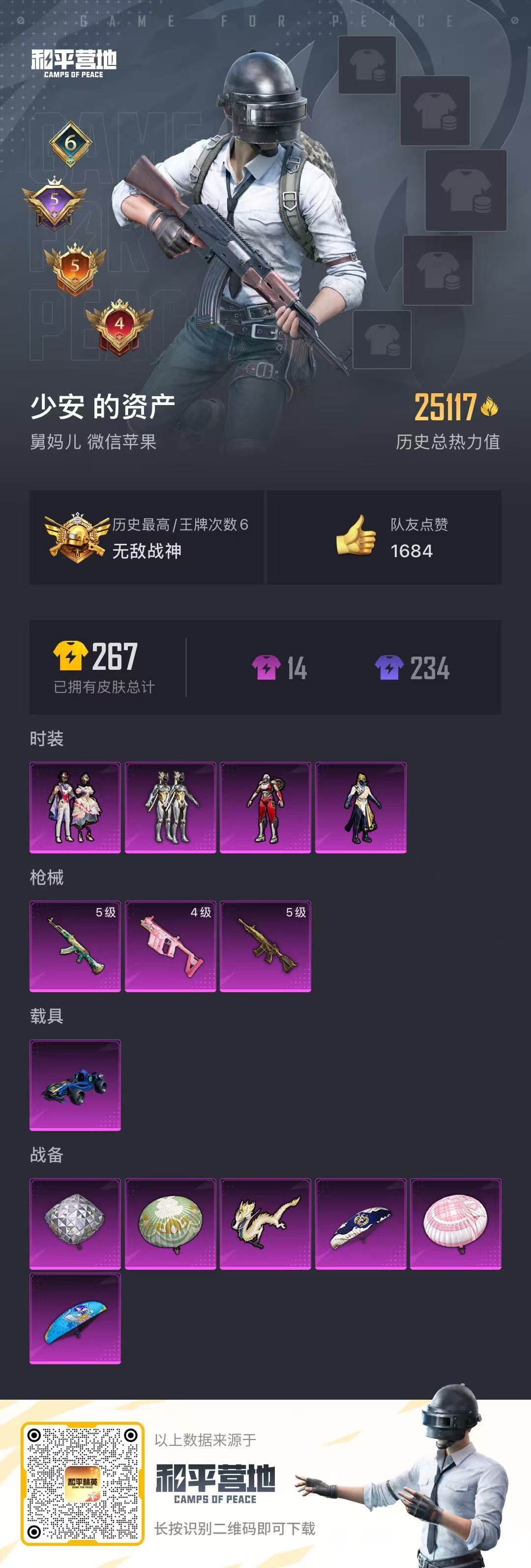 HPSJ3267242和平精英账号详情图3 HPSJ3267242和平精英账号详情图3