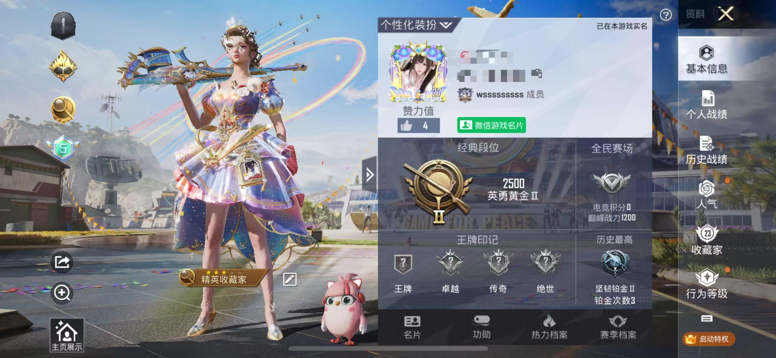 HPSJ3267326和平精英账号详情图2 HPSJ3267326和平精英账号详情图2