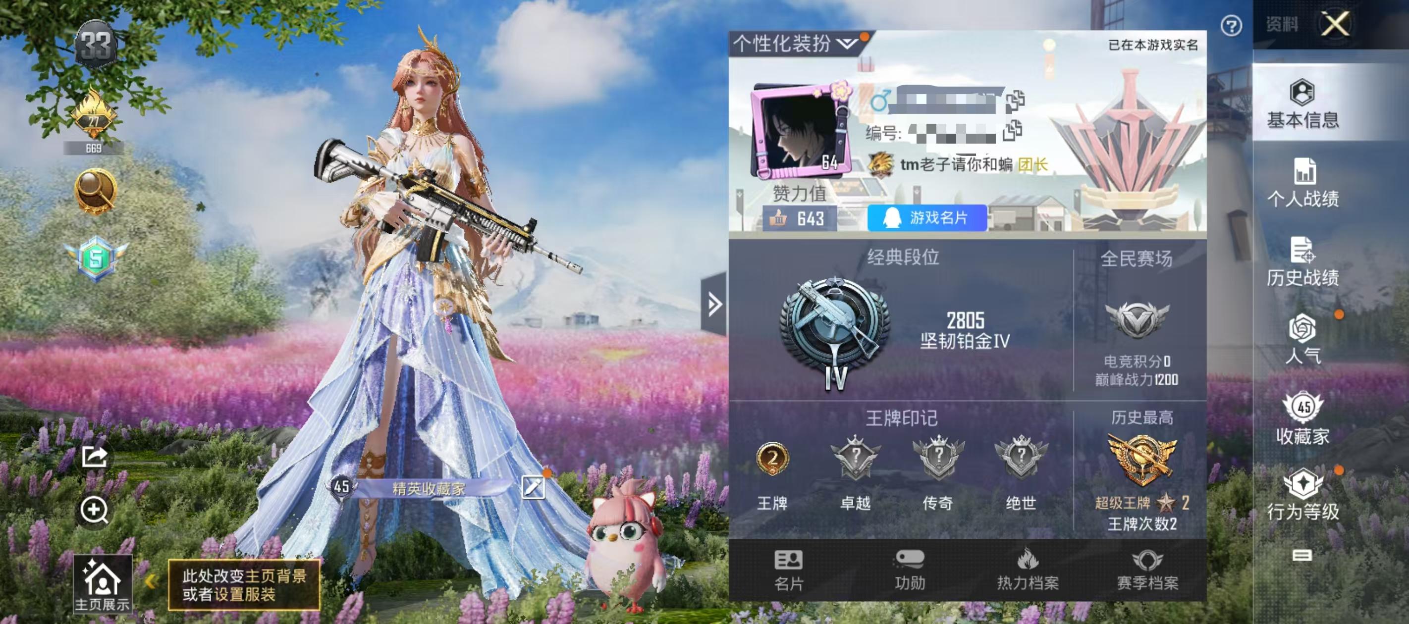 HPSJ3268289和平精英账号详情图2