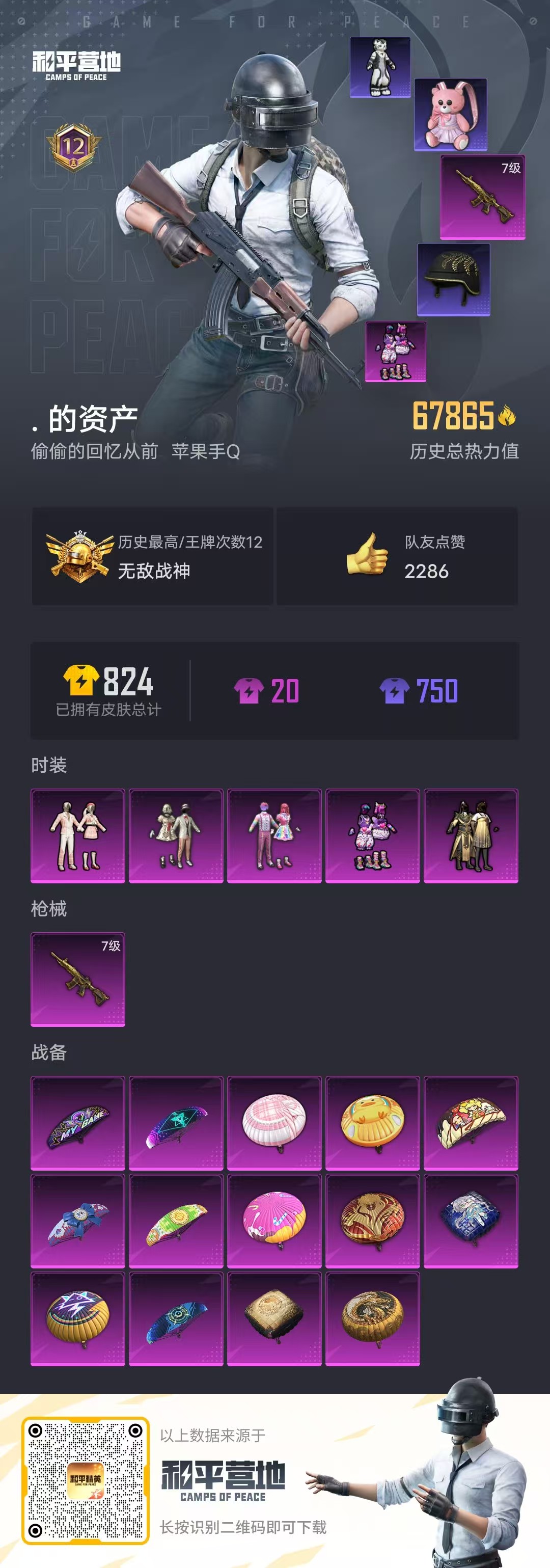 HPSJ3268674和平精英账号详情图3