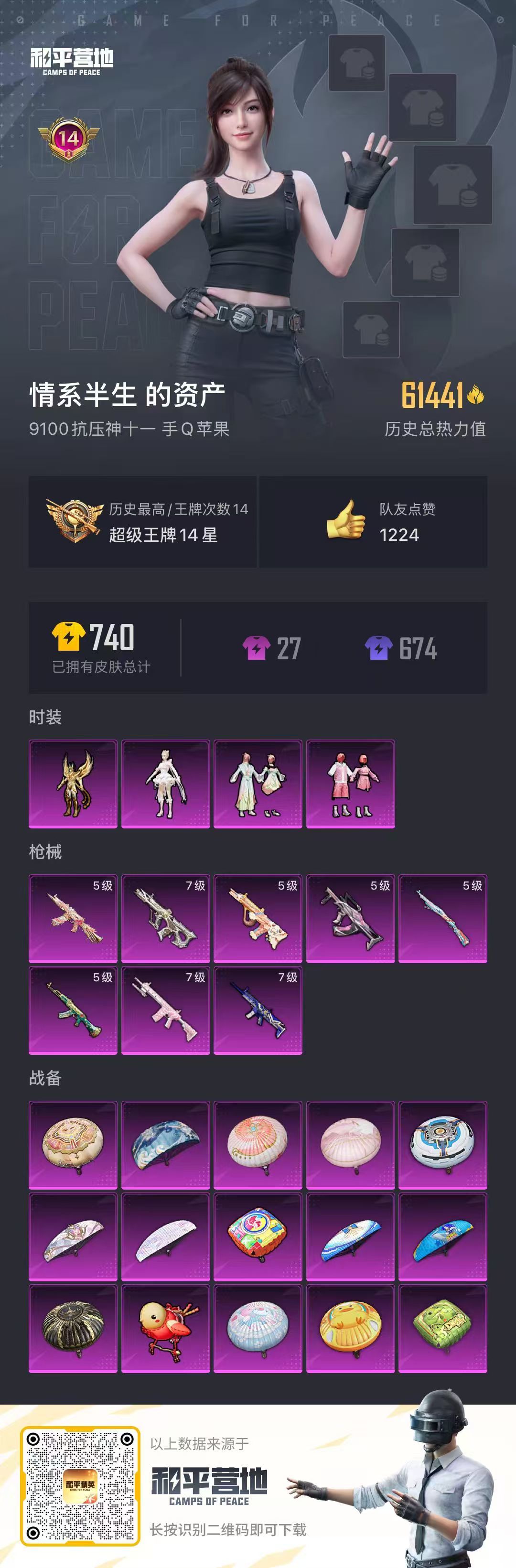 HPSJ3268952和平精英账号详情图4 HPSJ3268952和平精英账号详情图4