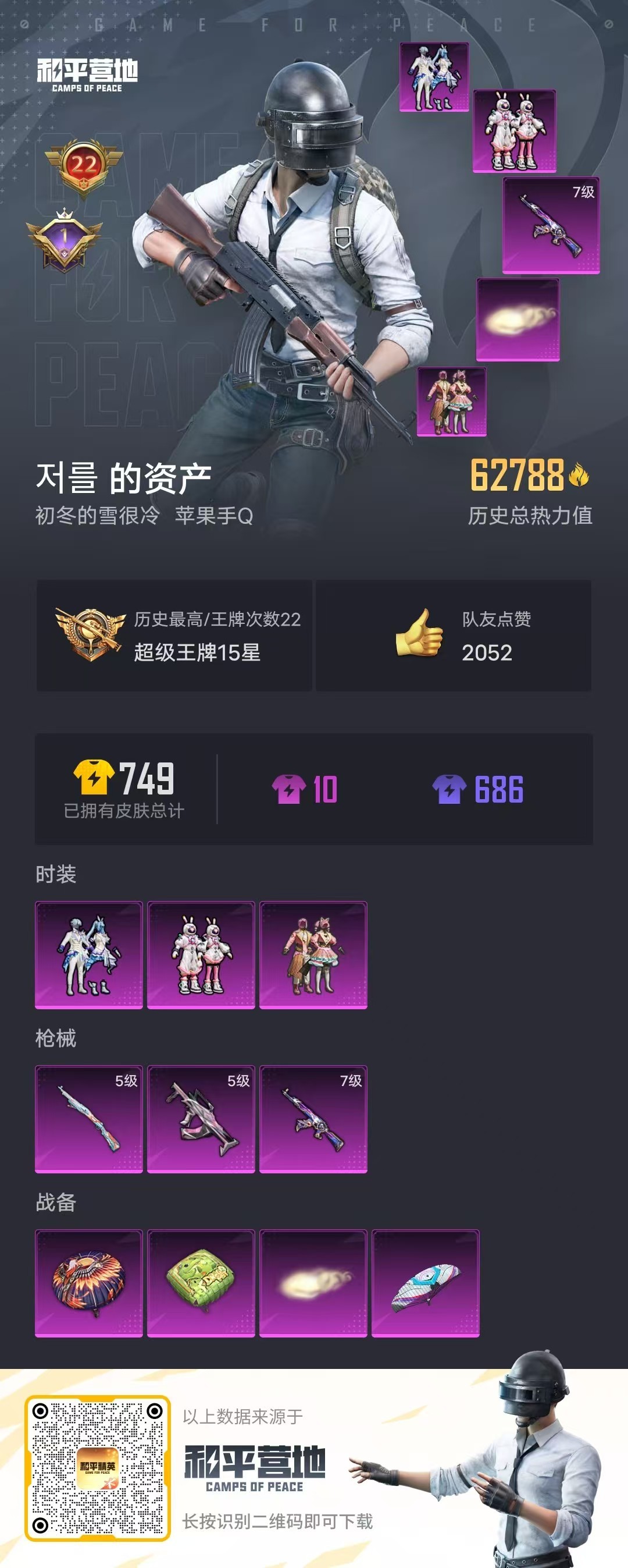 HPSJ3270198和平精英账号详情图4 HPSJ3270198和平精英账号详情图4
