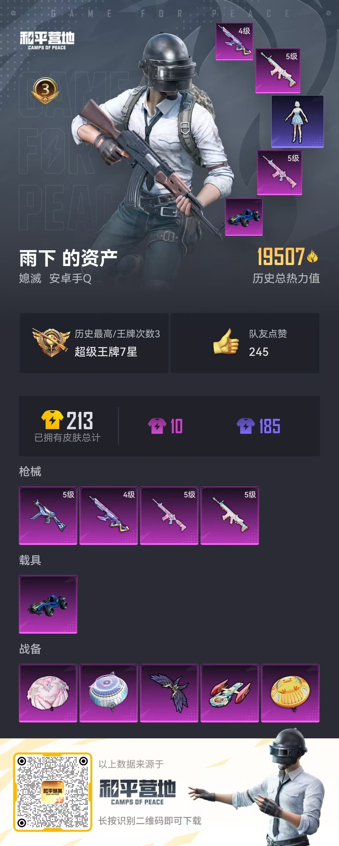 HPSJ3271033和平精英账号详情图3 HPSJ3271033和平精英账号详情图3