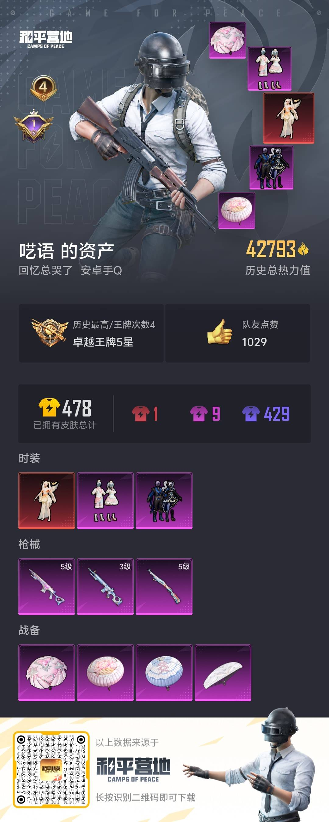 HPSJ3271091和平精英账号详情图2