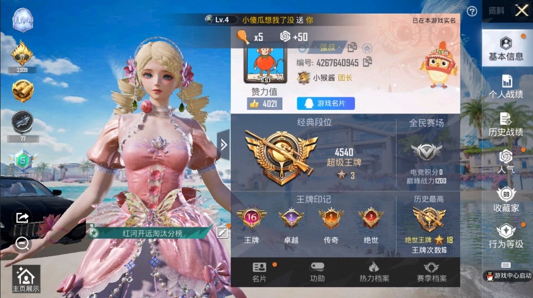 HPKG3270985和平精英账号详情图3 HPKG3270985和平精英账号详情图3