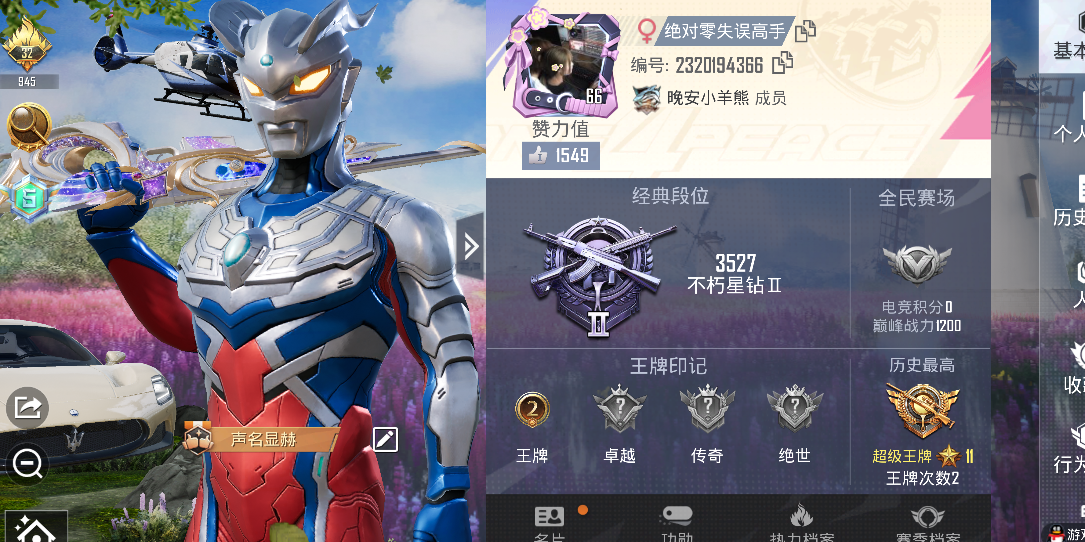 HPCMW3283028和平精英账号详情图2