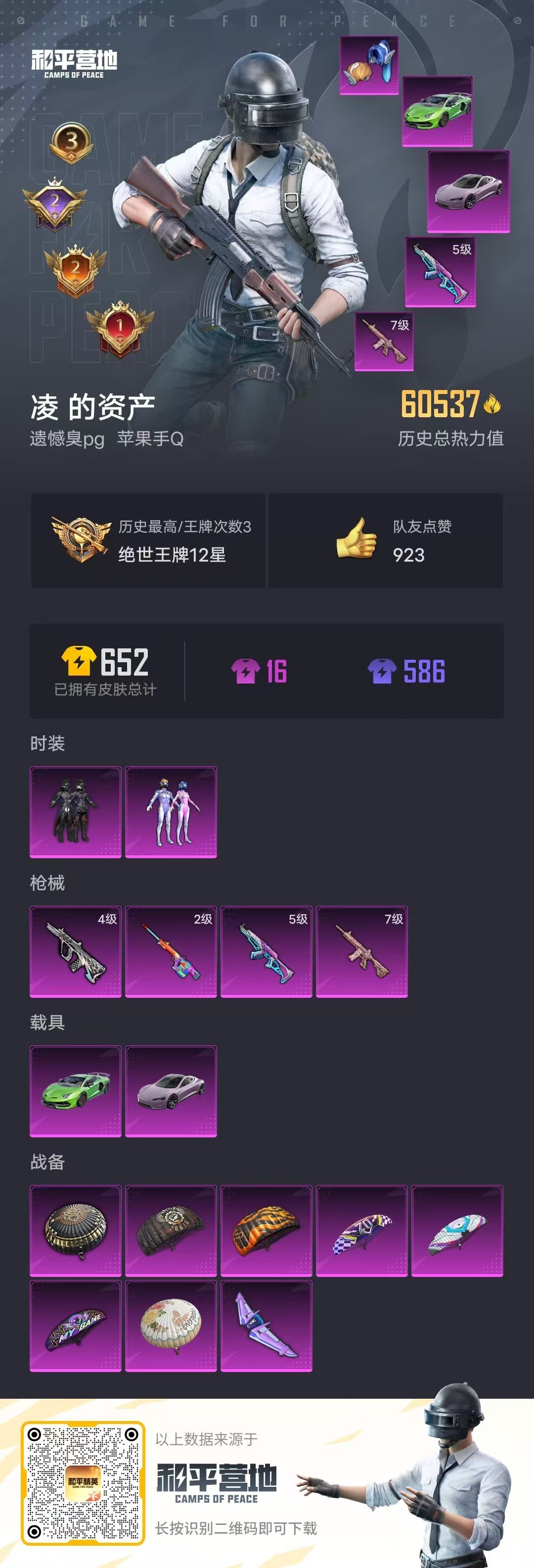 HPSJ3271030和平精英账号详情图2 HPSJ3271030和平精英账号详情图2