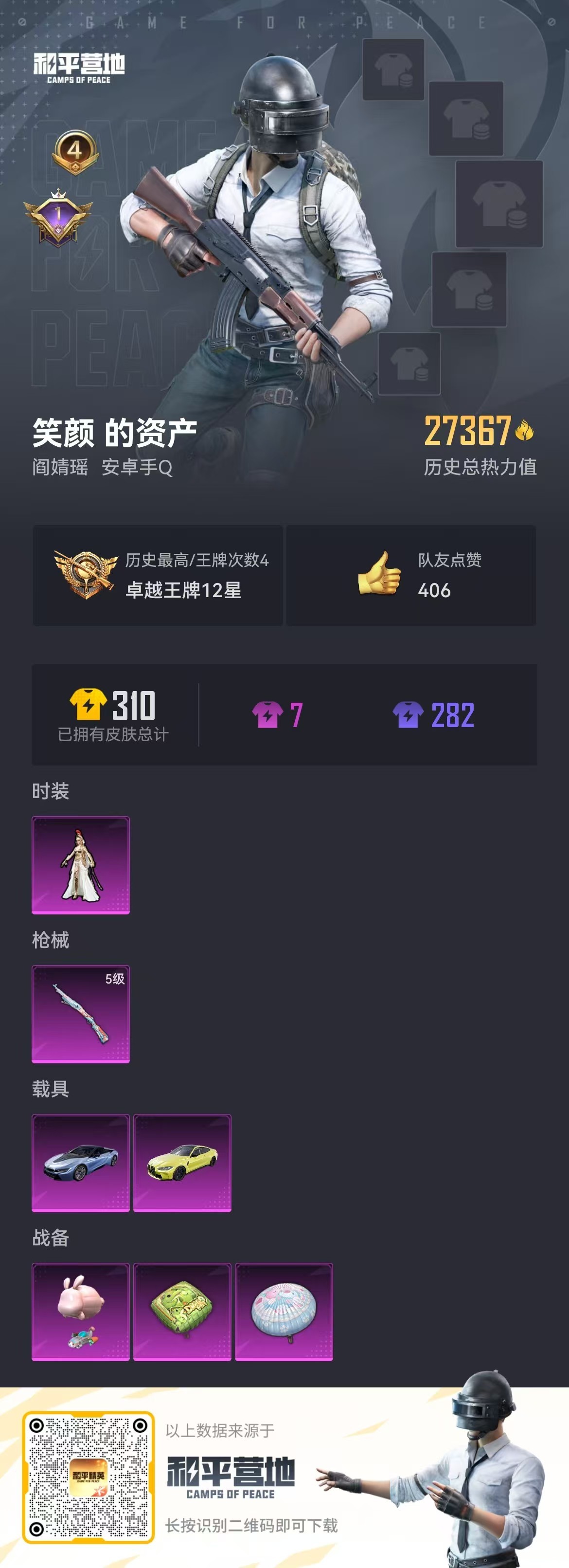 HPSJ3271887和平精英账号详情图3 HPSJ3271887和平精英账号详情图3