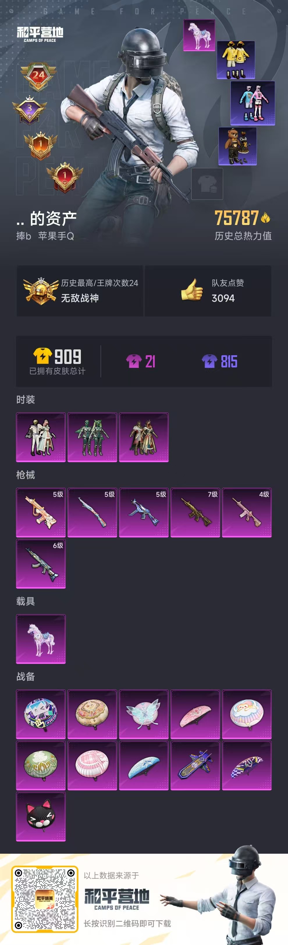 HPSJ3300685和平精英账号详情图3 HPSJ3300685和平精英账号详情图3