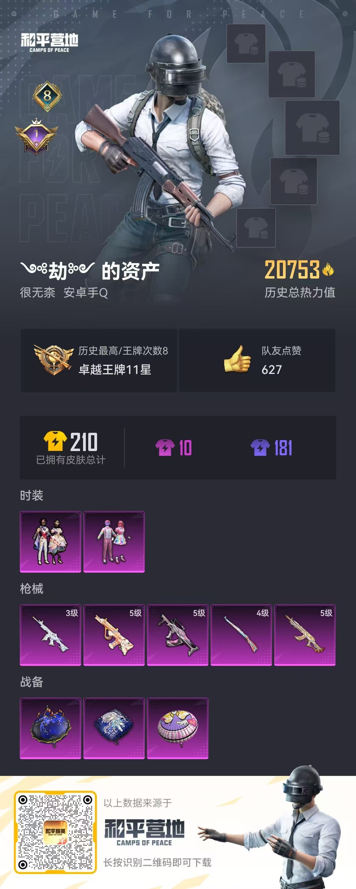HPSJ3275762和平精英账号详情图4 HPSJ3275762和平精英账号详情图4