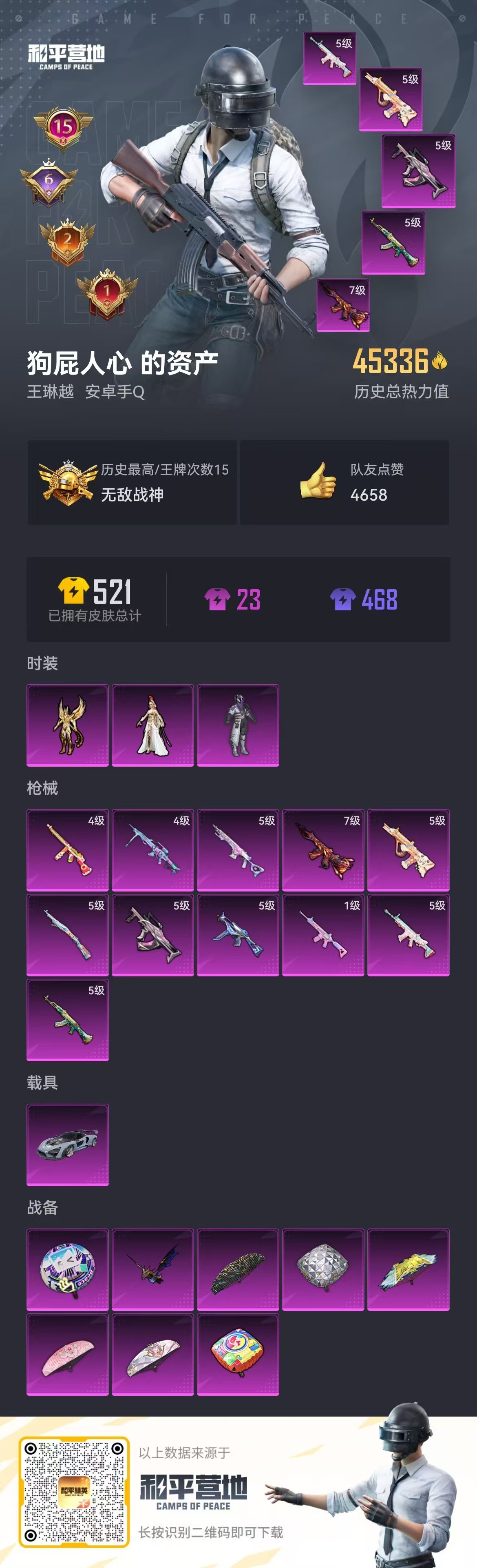 HPSJ3275863和平精英账号详情图3 HPSJ3275863和平精英账号详情图3