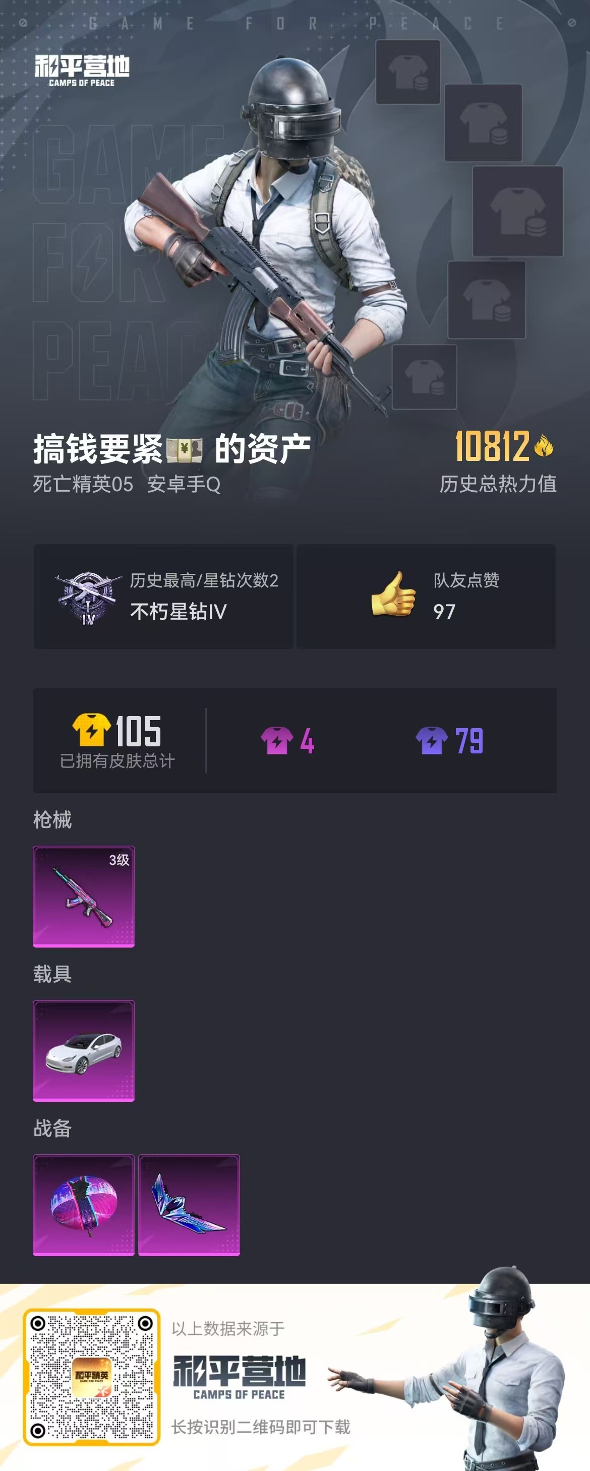 HPSJ3275809和平精英账号详情图3 HPSJ3275809和平精英账号详情图3