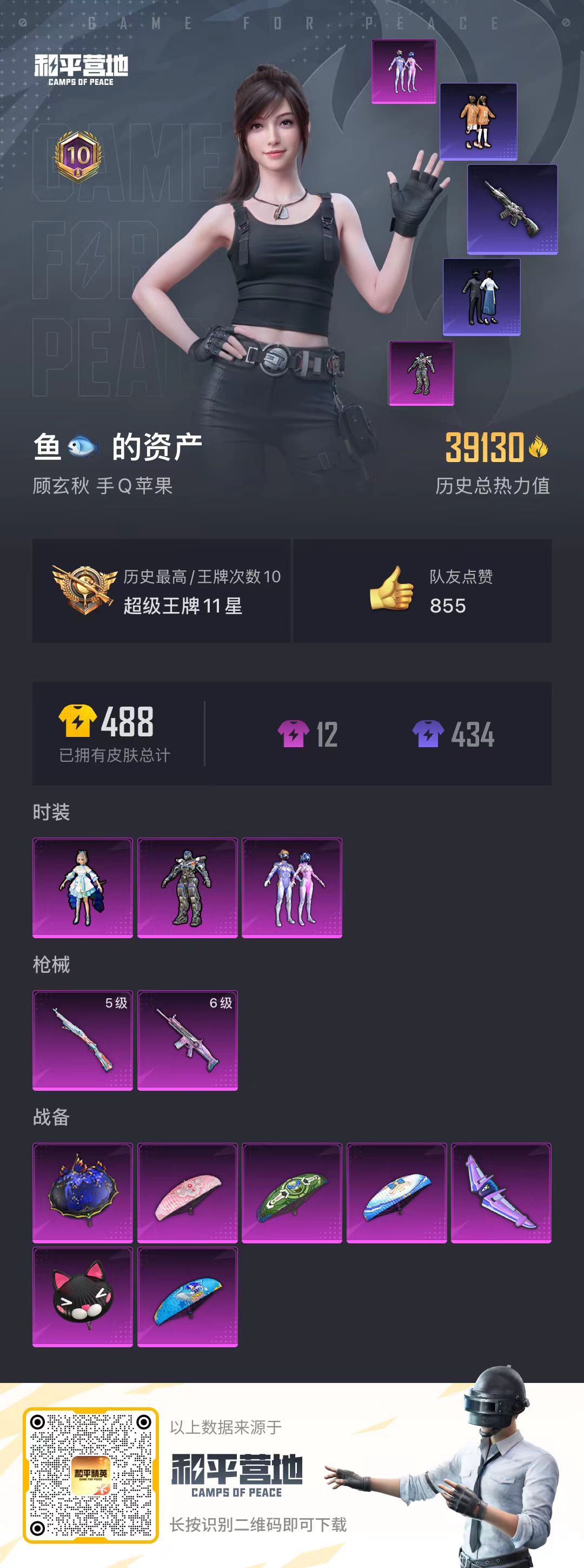 HPSJ3255771和平精英账号详情图6
