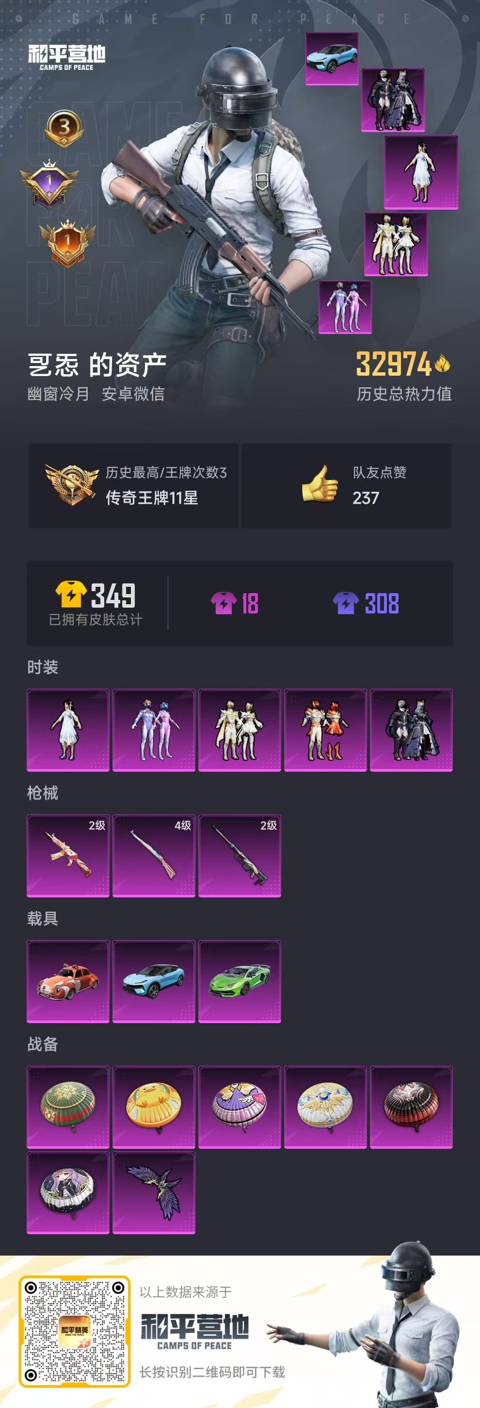 HPSJ3275789和平精英账号详情图5 HPSJ3275789和平精英账号详情图5