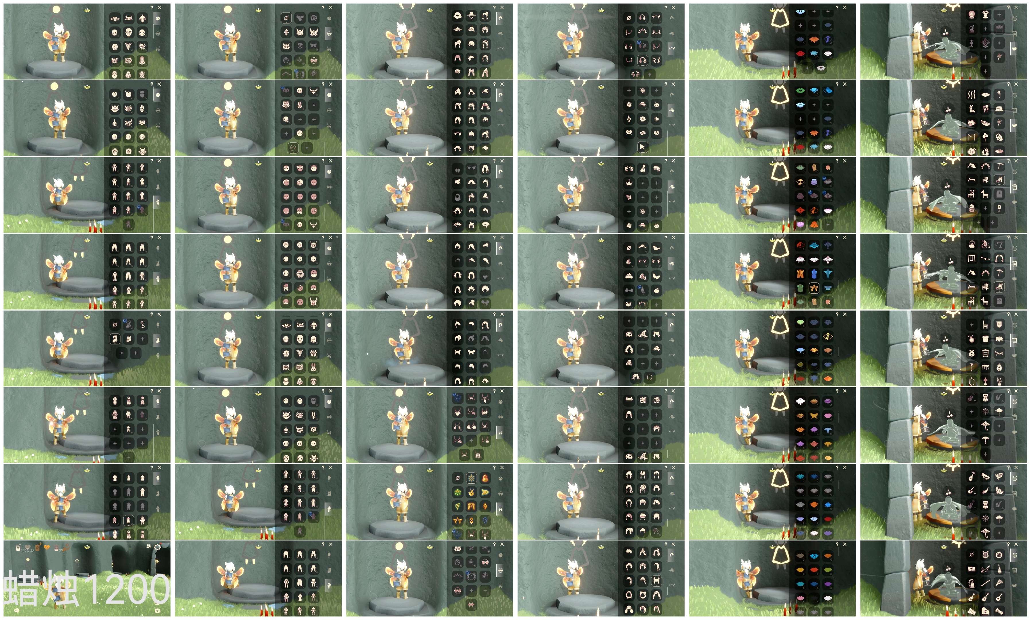光遇账号B服HE0393 蜡烛1200 ✅渠道: B服 ✅完成地图: 雨林霞谷墓土 ✅季节已毕业: 预言半，梦想