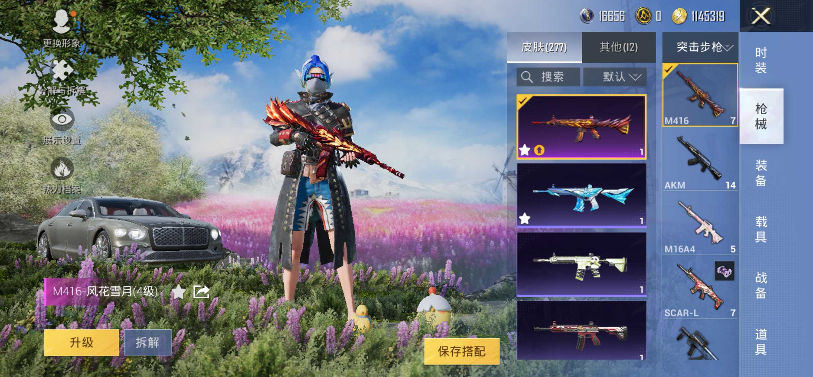 安Q红装号！4级赛卢姆-17王牌印记-11粉装-6特效枪-1载具-87676热力值-204套装-277枪皮-J6113
【11粉装】,梦幻火箭,放客神游,第五大道,狂花道·不知火舞,千金淑猫,圣堂之
